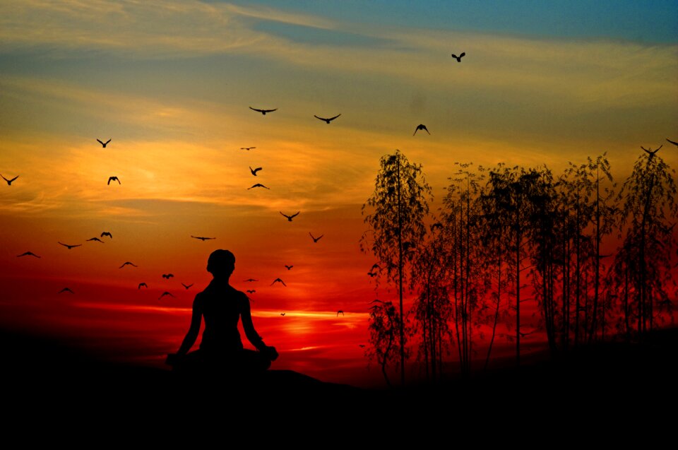 Meditate rest silent
