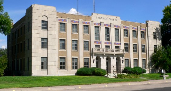 Sherman County, Kansas courthouse from NW 1
