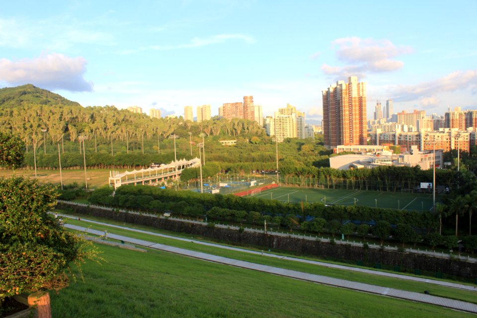 Shenzhen Skyline from Meilin Reservoir Dam3