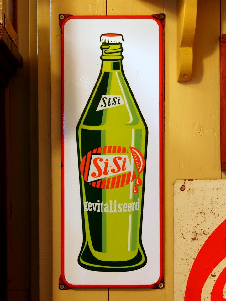 Si-Si - emaillen reclamebord