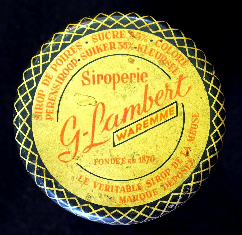 Siroperie G Lambert Waremme, sirup tin photo 1