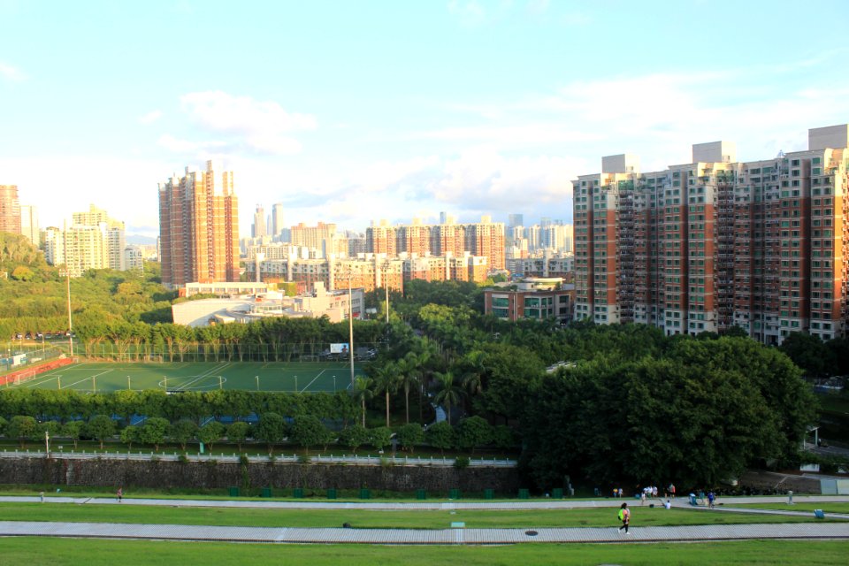 Shenzhen Skyline from Meilin Reservoir Dam1