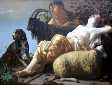 Shepherd and Sleeping Shepherdess attributed to Reyer Jacobsz van Blommendael