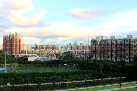 Shenzhen Skyline from Meilin Reservoir Dam8