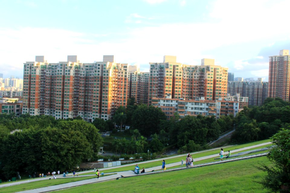 Shenzhen Skyline from Meilin Reservoir Dam2