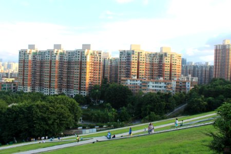 Shenzhen Skyline from Meilin Reservoir Dam2