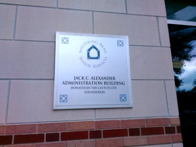 ShelteringArmsAdmBuildingSign