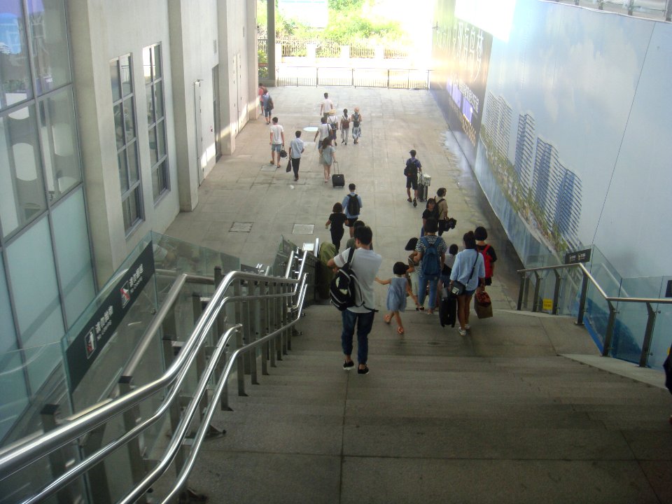 Shenzhou Railway Station stairs