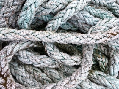 Cordage knitting twisted ropes photo