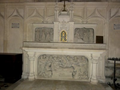Sissonne (Aisne) Église Saint-Martin, intérieur (03) autel