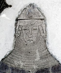 Sir Maurice Russell from the Dyrham brass, Saint Peter's Church, Dyrham, South Gloucestershire, England - 20100505