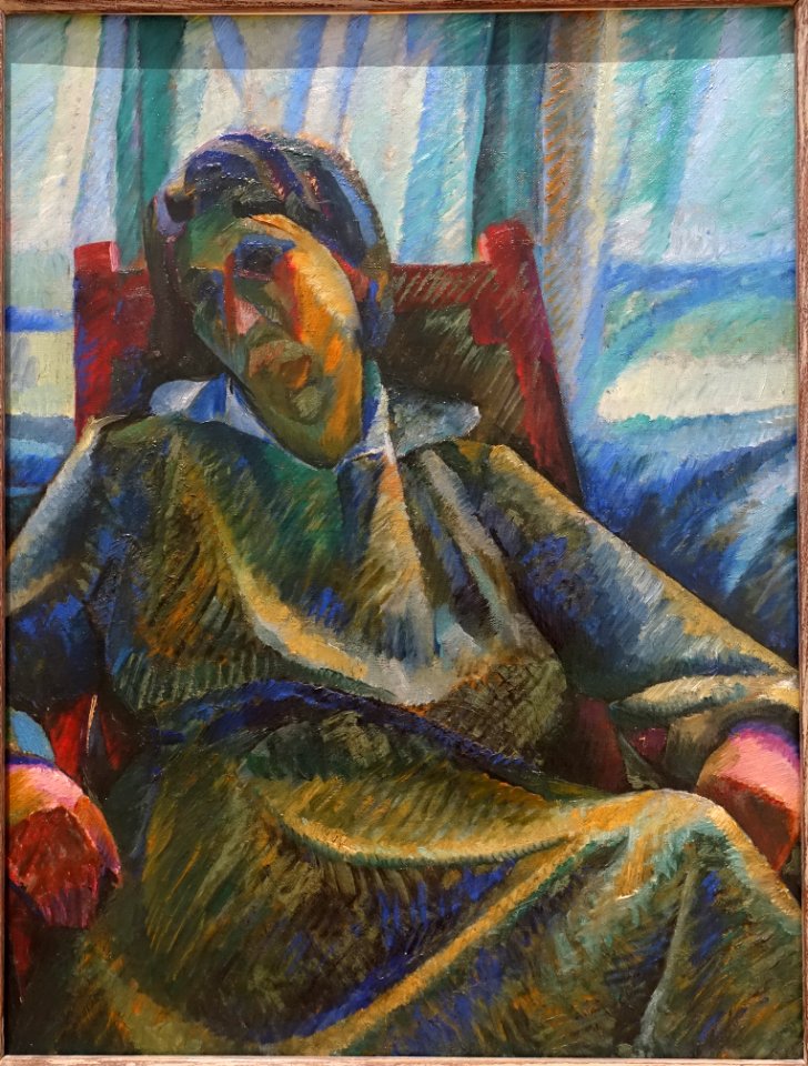 Sintesi plastica di una figura seduta (Silvia), by Umberto Boccioni, c. 1915 - Galleria nazionale d'arte moderna - Rome, Italy - DSC05475