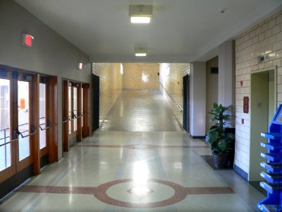 Sioux City Municipal Auditorium interior across lobby