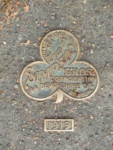 Simpson Bros sidewalk marker - Cambridge, MA - DSC00387