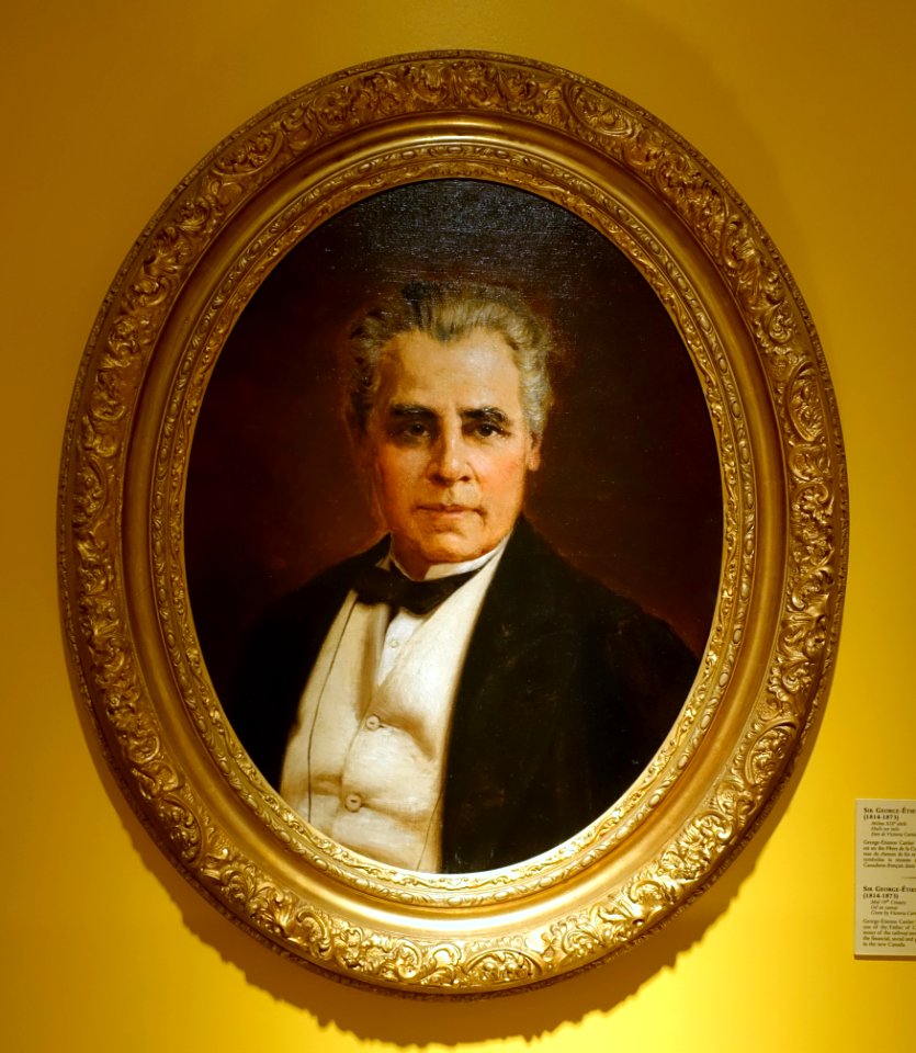 Sir George-Etienne Cartier , artist unknown, mid 1800s, oil on canvas - Château Ramezay - Montreal, Canada - DSC07626