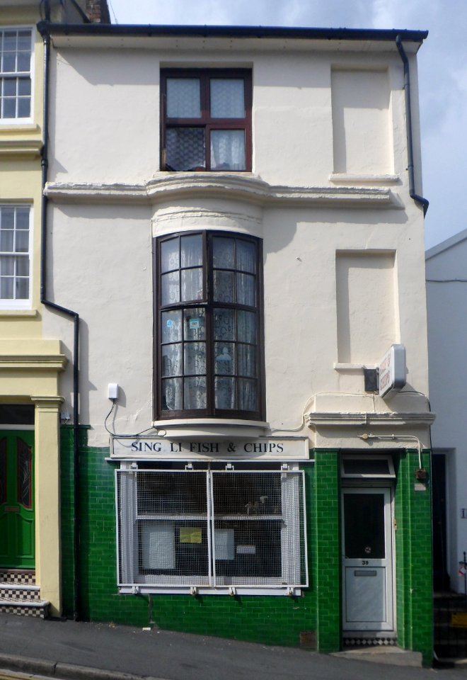 Sing Li Fish and Chip Shop, 39 Guildford Road, West Hill, Brighton (July 2014) (1)