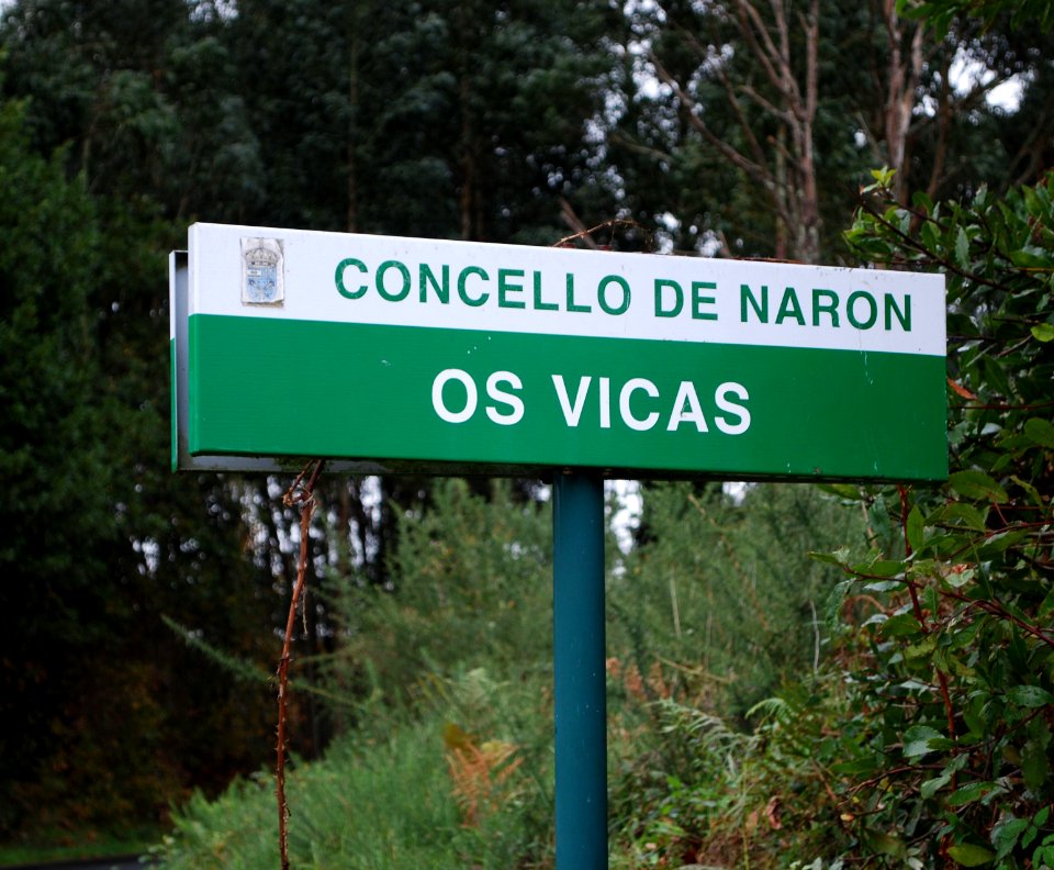 Sinal Os Vicás Concello de Narón