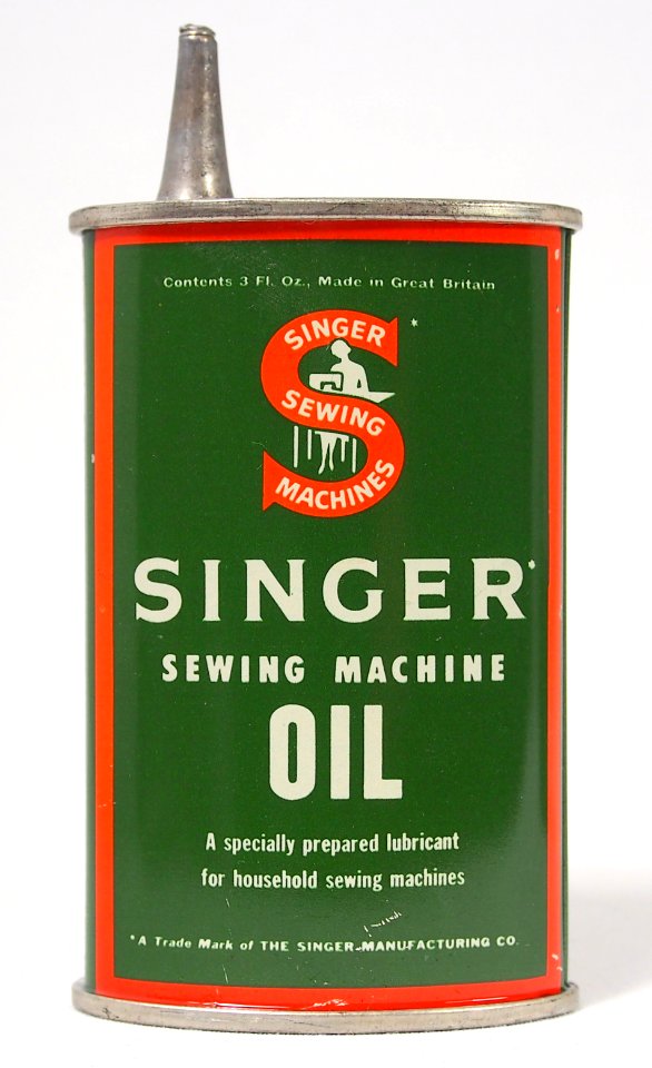 Singer sewing machine oil tin, 3 Fl Oz, pic 4