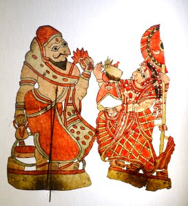 Sita gives alms to Ravana - Museu do Oriente - Lisbon, Portugal - DSC06658