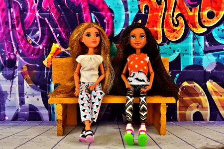Dolls sit bank