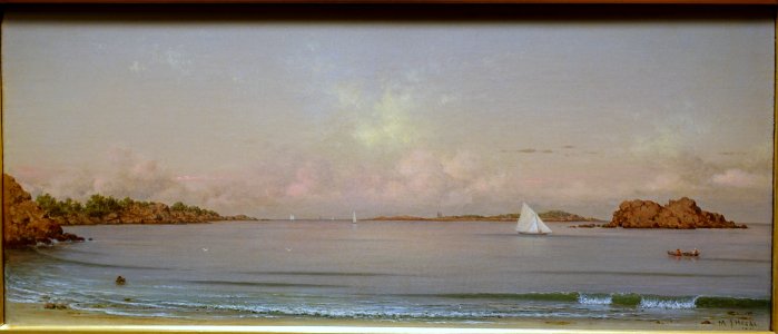 Singing Beach, Manchester, Massachusetts, by Martin Johnson Heade, 1861, oil on canvas - Currier Museum of Art - Manchester, NH - DSC07470