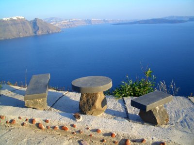 Sitting near the cliff