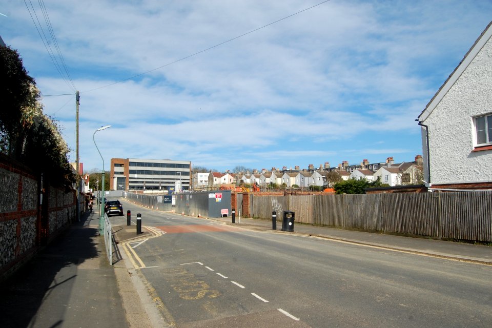 Site of the former Westermans Complex, School Road, Aldrington during redevelopment (March 2020) (1)