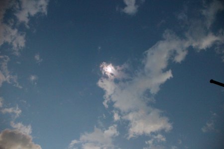 Skies over Clayton, GA right before totality, Aug 21, 2017