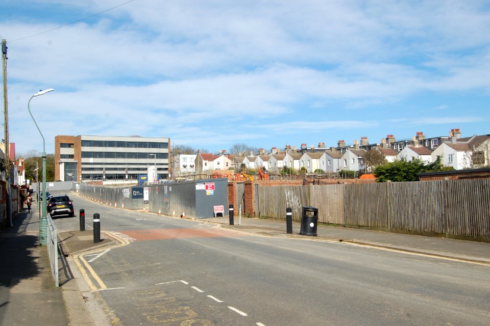 Site of the former Westermans Complex, School Road, Aldrington during redevelopment (March 2020) (2)