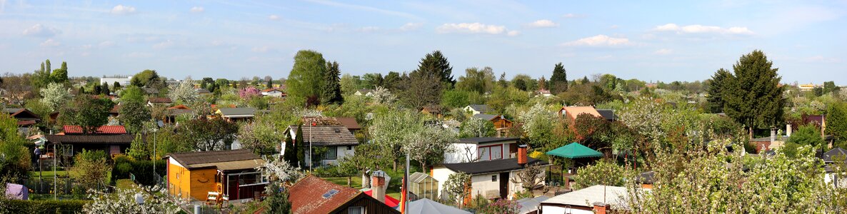 Berlin panorama allotment photo