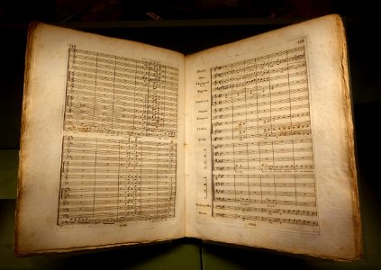 Sinfonie mit Schluss-Chor uber Schillers Ode 'An die Freude' fur grosses Orchester, 4 Solo- und 4 Chor-Stimmen, Ludwig van Beethoven, B. Schotts Sohnen, 1st edition, 1826 - Morgan Library & Museum - DSC06568