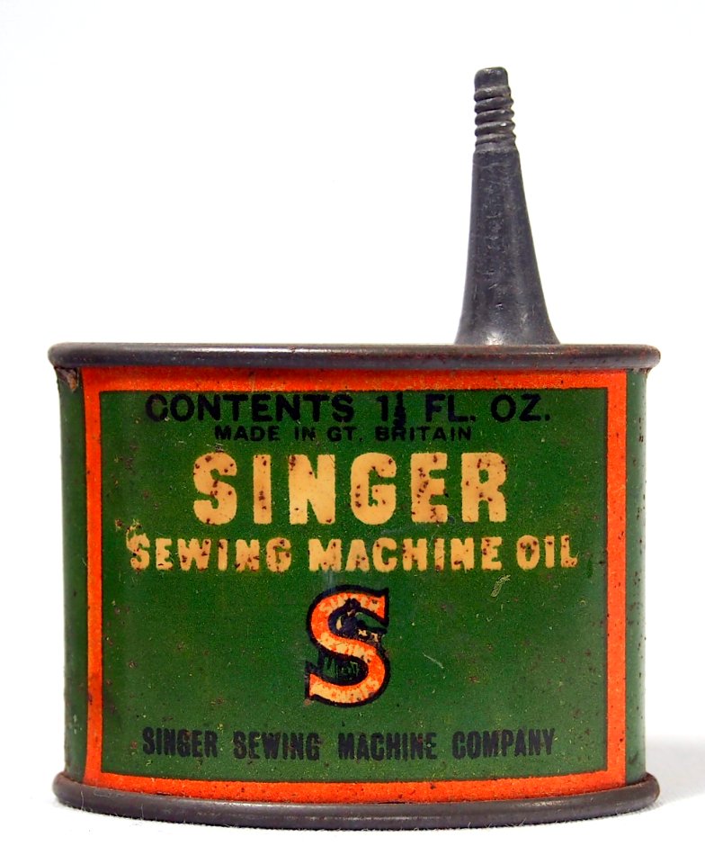 Singer sewing machine oil tin, One one thirt Fl Oz, pic 1