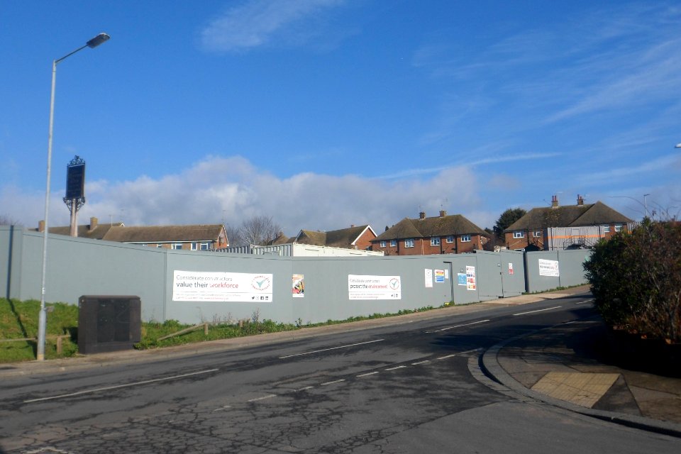 Site of The Downsman pub (opened 1956, closed 2014, demolished 2018), Hangleton Way, Hangleton (February 2019) (1)
