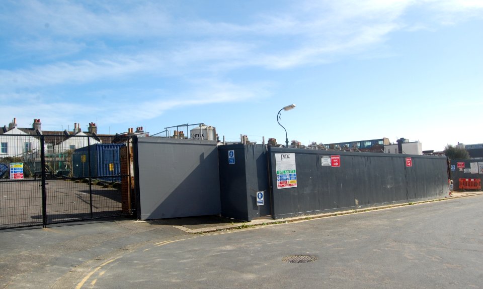 Site of the former Westermans Complex, School Road, Aldrington during redevelopment (March 2020) (12)