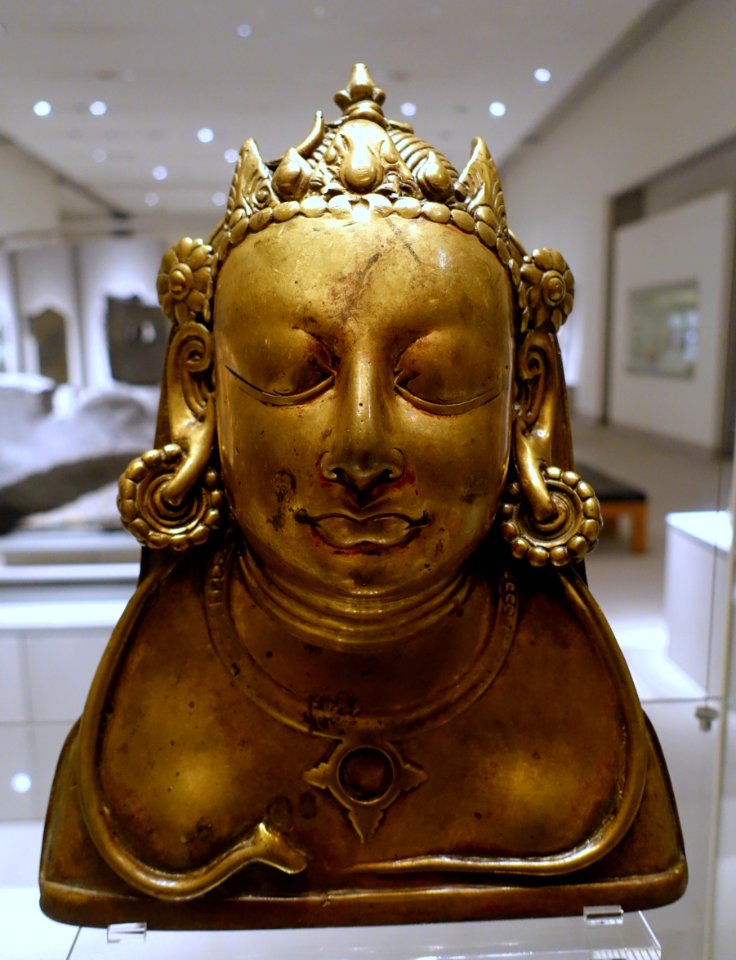 Siva mask, Himachal Pradesh, Kulu or Sirmur, 8th-9th century, brass - Ethnological Museum, Berlin - DSC01591