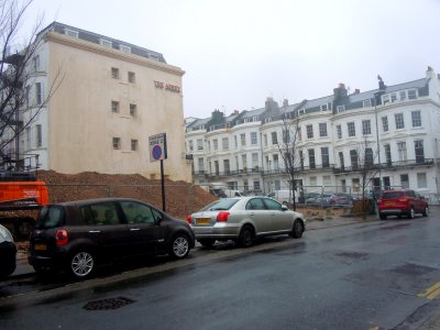 Site of former Montpelier Place Baptist Church, Hove (January 2018, immediately after demolition) (1)
