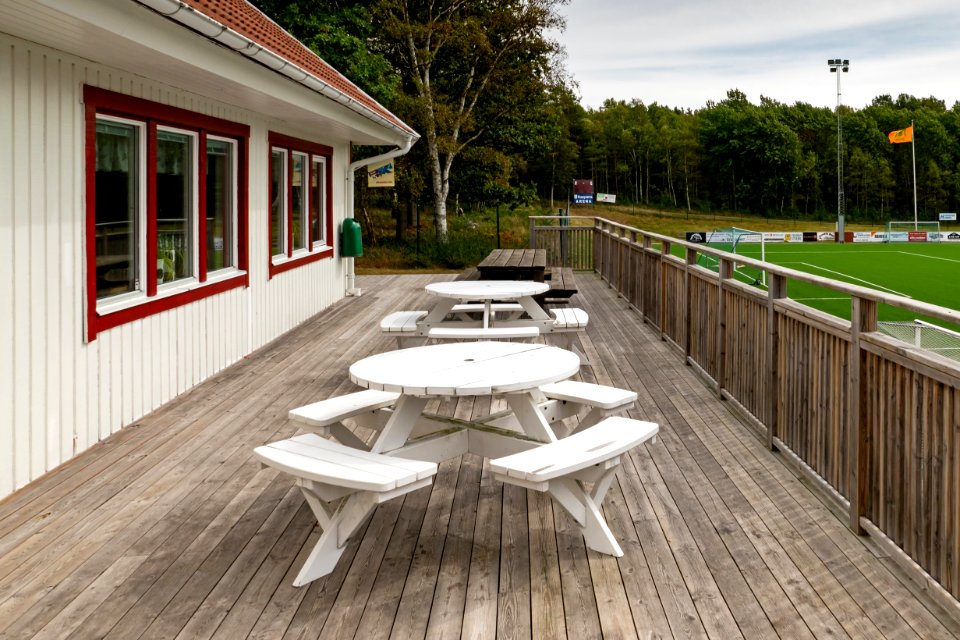 Sitting area outside SAIS club house