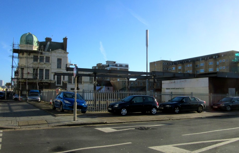 Site of former Petrol Station (demolished 2016), Victoria Terrace, Kingsway, Hove (January 2017) (1)