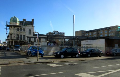 Site of former Petrol Station (demolished 2016), Victoria Terrace, Kingsway, Hove (January 2017) (1)