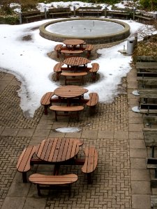 Sitting areas in one of the yards - NÄL hospital