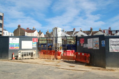 Site of the former Westermans Complex, School Road, Aldrington during redevelopment (March 2020) (8)