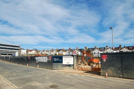 Site of the former Westermans Complex, School Road, Aldrington during redevelopment (March 2020) (5)