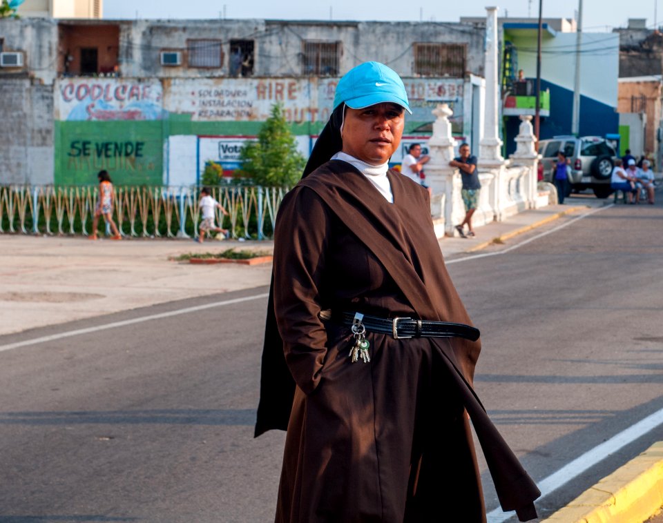 Sister in Jesus Misericorde walking