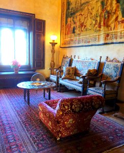 Sitting area - Hearst Castle - DSC06953