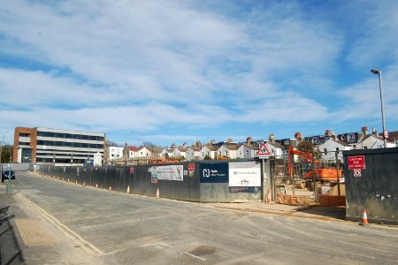 Site of the former Westermans Complex, School Road, Aldrington during redevelopment (March 2020) (6)