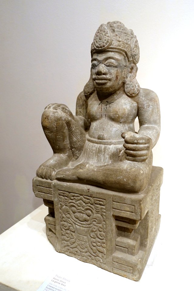 Siva, Champa sculpture, Binh Dinh style, 12th-13th century AD, stone - Vietnam National Museum of Fine Arts - Hanoi, Vietnam - DSC04800