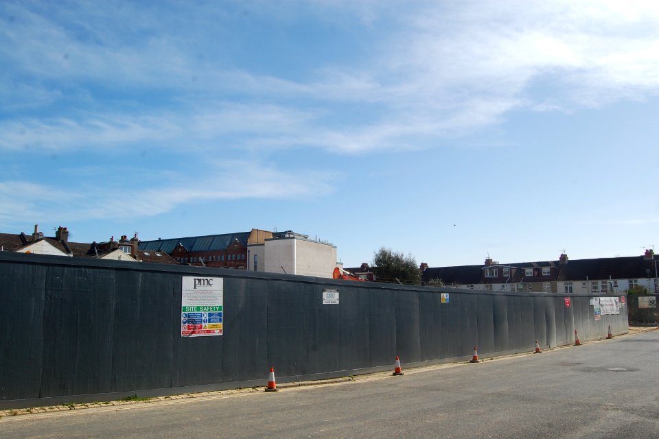 Site of the former Westermans Complex, School Road, Aldrington during redevelopment (March 2020) (7)