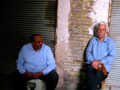 Sited man in Bazaar of Nishapur 1