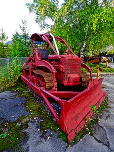 Red machinery heavy photo