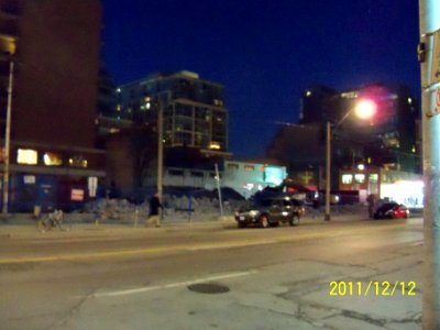 Site of the old bus parcel express depot on the NW corner of Front and Sherbourne streets, Toronto -a photo